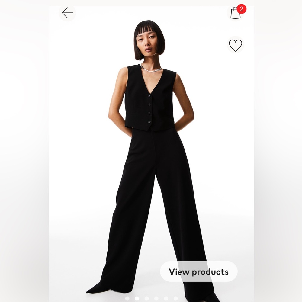 H&M black jersey dress pants. Size small. NWT!